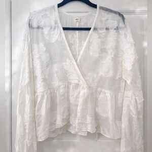 Wilfred White Floral Women's Top